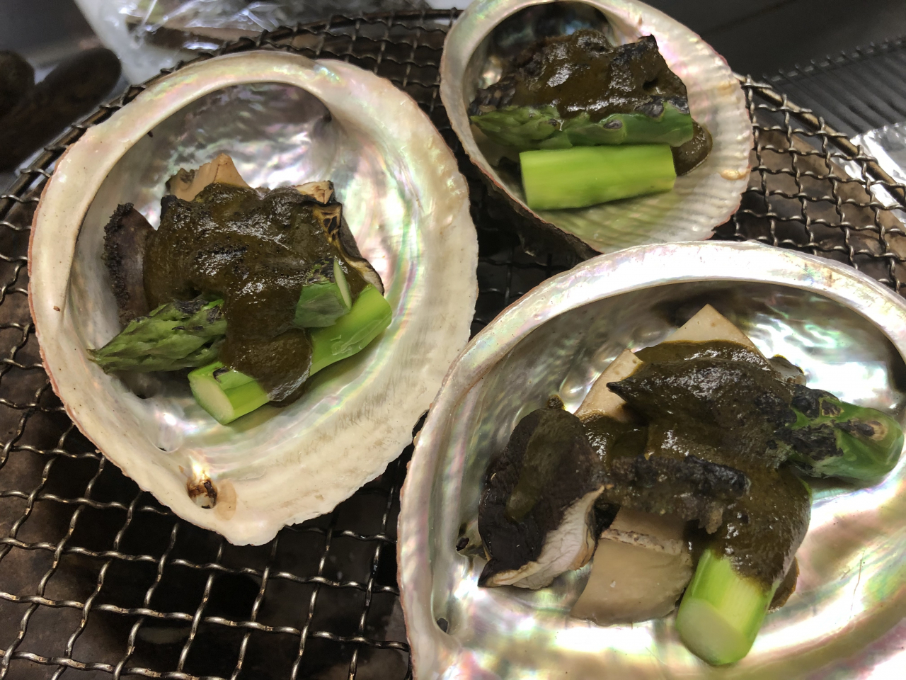 アワビの肝バター焼き